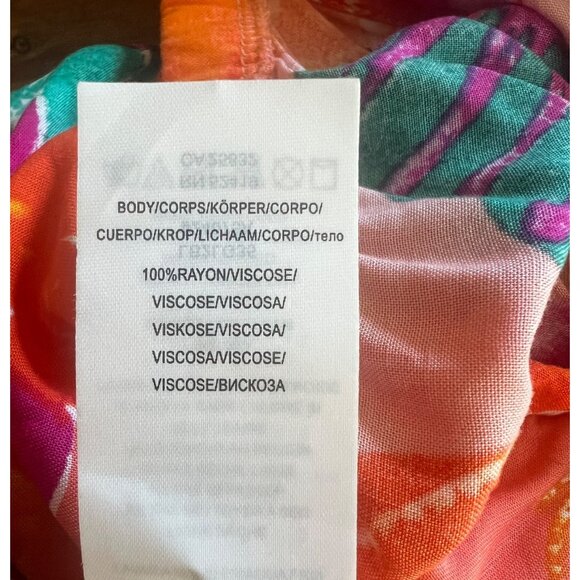 La Blanca Womens Off-The-Shoulder Floral Cover-Up Dress Hot Coral Size Large - Picture 3 of 11